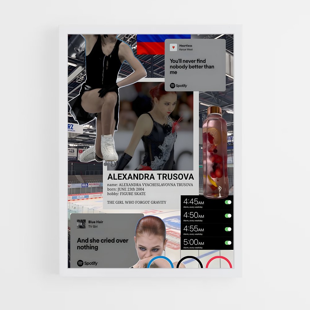 Poster Alexandra trusova empreinte – affiche Patinage artistique (vue 3)